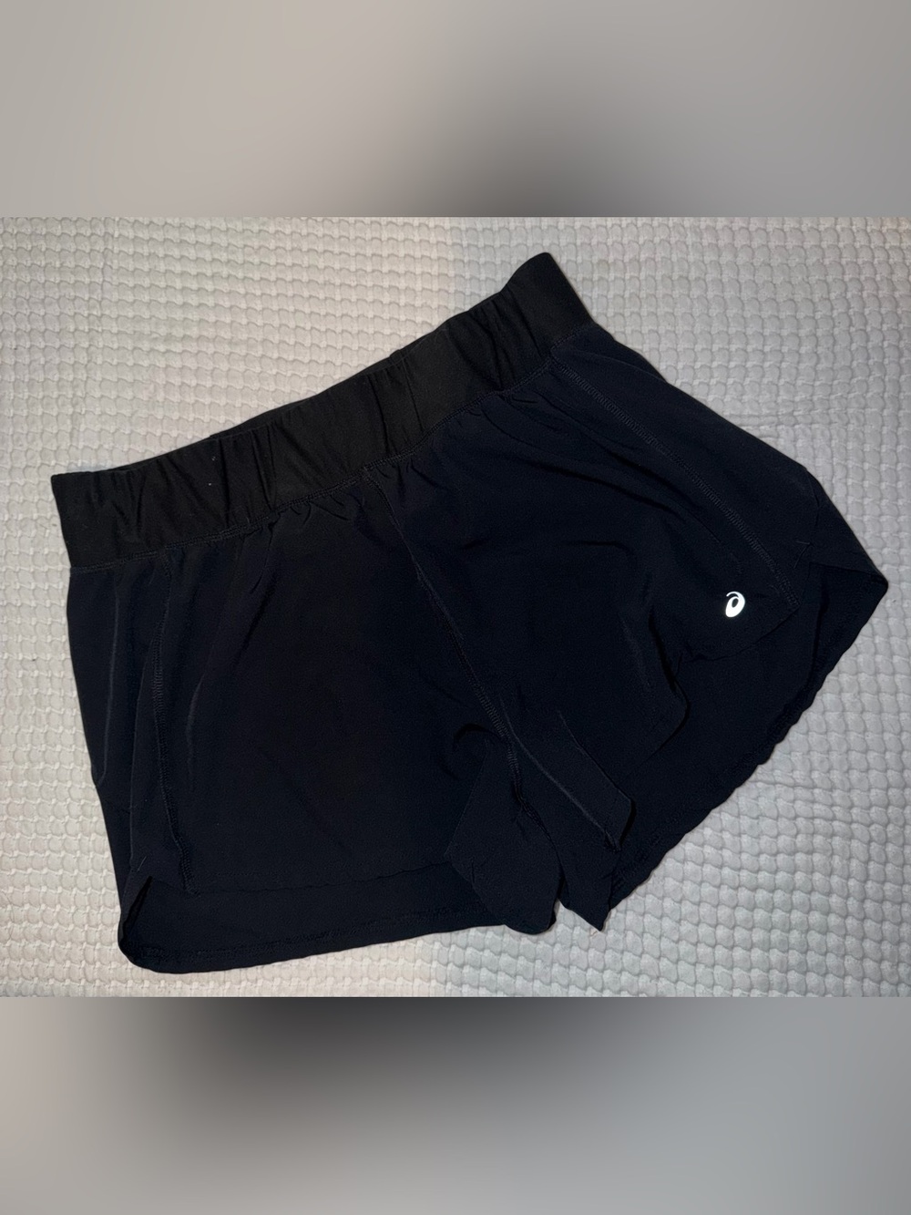 ASICS Black Women's Athletic Running Shorts with Logo